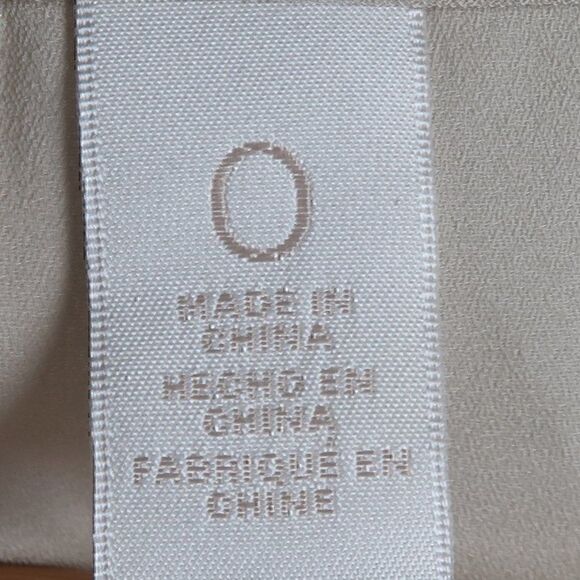 CHICO'S TAN SLEEVELESS ROUND NECK TANK TOP WITH GOLD METAL POLKA DOT DETAIL - Picture 3 of 9